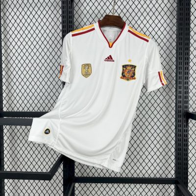 Spain Retro Soccer Jersey Away Custom Shirt 2000