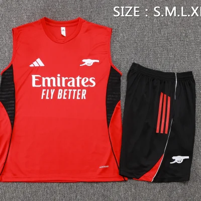Alternative view of Arsenal Sleeveless Training Kit Red 2025/26