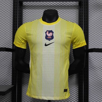 France Soccer Jersey Yellow Special Edition Shirt 2025