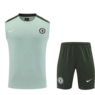 Chelsea Sleeveless Training Kit Green 2025/26