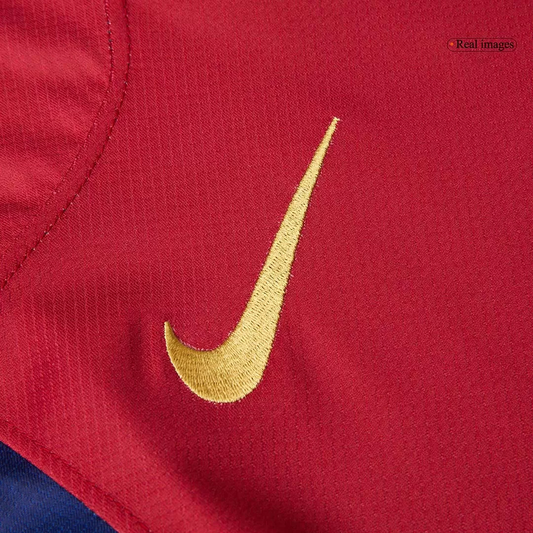 GAVI #6 Barcelona Home Soccer Jersey 2024/25 - Spotify Logo Without Text - Image 5