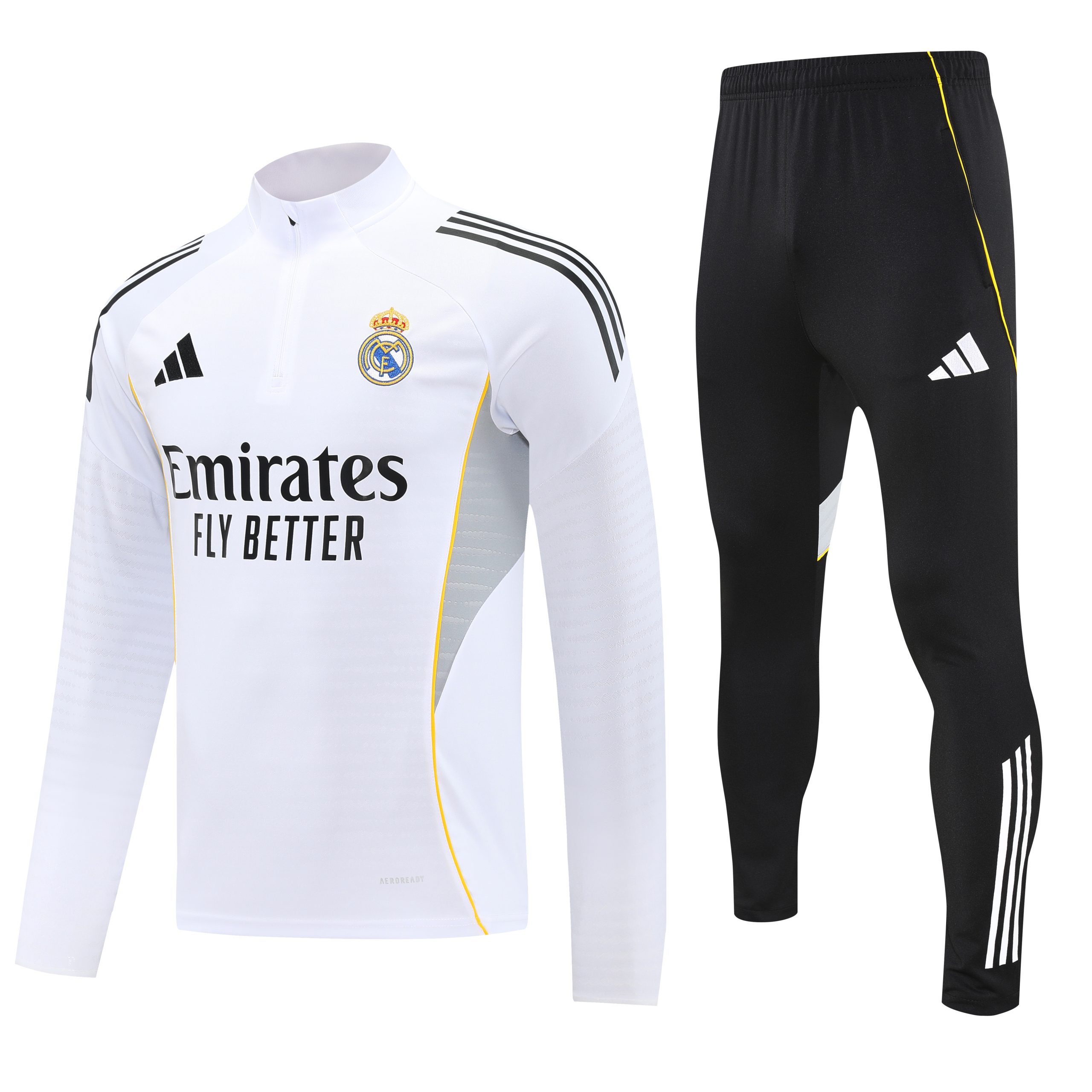 Real Madrid Training Kit (Sweatshirt+Pants) White 2025/26 - Player Version