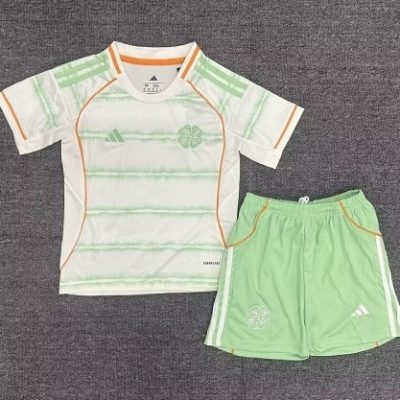Celtic Soccer Jersey Third Away Kids Kit Jersey+Shorts 2025/26