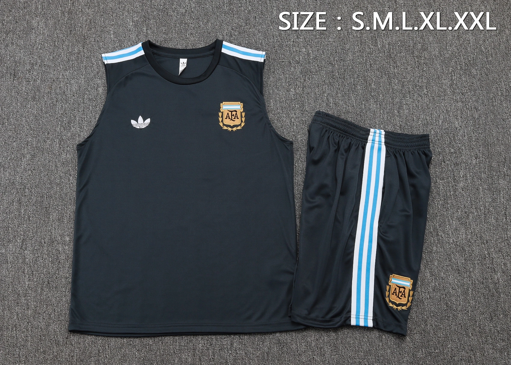 Argentina Sleeveless Training Kit Gray 2025 - Image 4