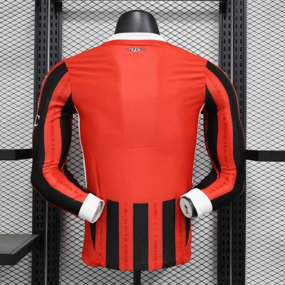 Alternative view of AC Milan Soccer Jersey Home Long Sleeve Shirt 2024/25