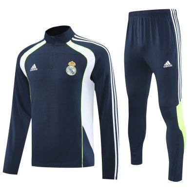 Real Madrid Training Kit (Sweatshirt+Pants) Cyan 2025/26
