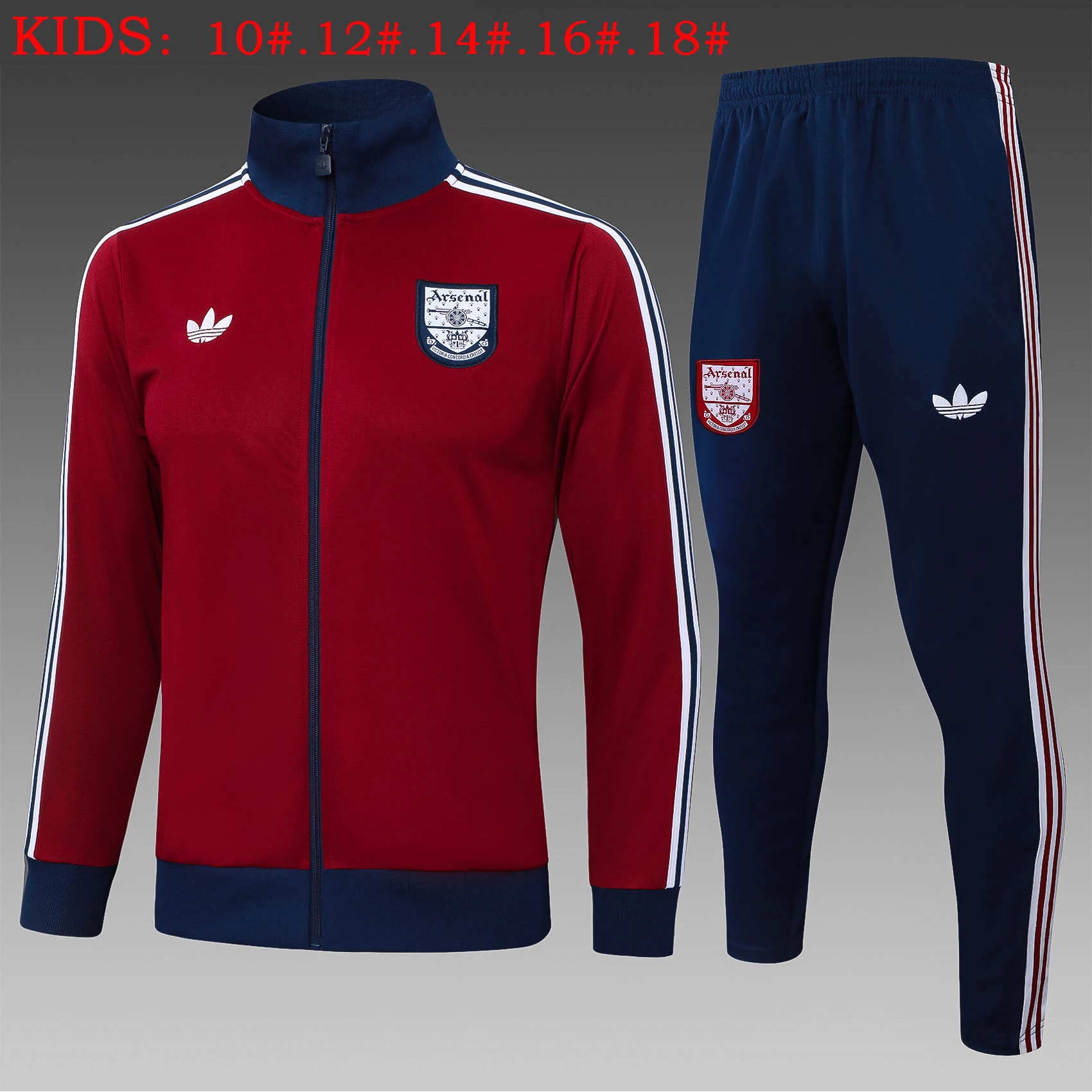 Kids Arsenal Training Kit (Jacket+Pants) Red 2025/26