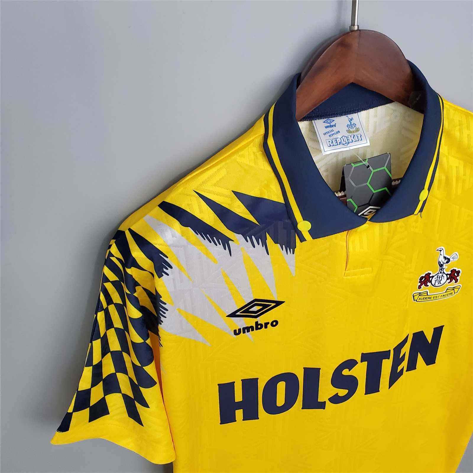 Tottenham Hotspur Retro Football Jersey Away Custom Shirt 1992/94 - Image 3
