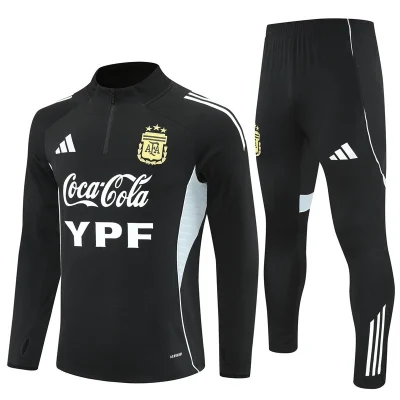 Argentina Training Kit (Sweatshirt+Pants) Black 2025