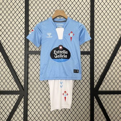 Celta Vigo Soccer Jersey Home Kids Kit Jersey+Shorts 2024/25