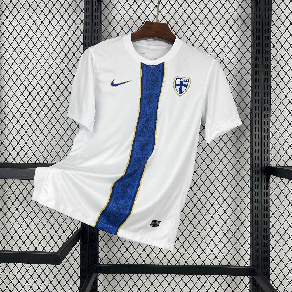 Finland Soccer Jersey Home Custom Shirt 2025