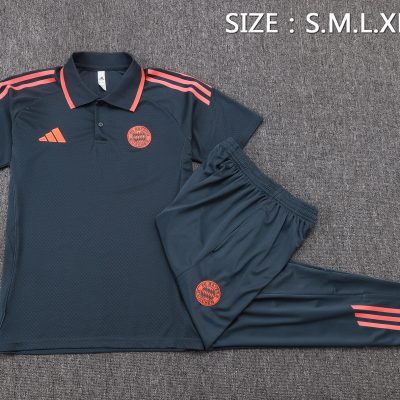 Alternative view of Bayern Munich Training Kit (Polo+Pants) Dark Grey 2025/26
