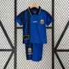 Argentina Retro Away Soccer Uniform Kids Kit Jersey+Shorts World Cup 1994