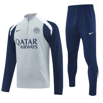 Inter Milan Training Kit (Sweatshirt+Pants) Grey 2025/26 - Player Version