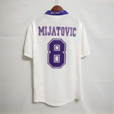 Alternative view of Real Madrid Retro Jersey Home Custom Soccer Shirt 1997-98