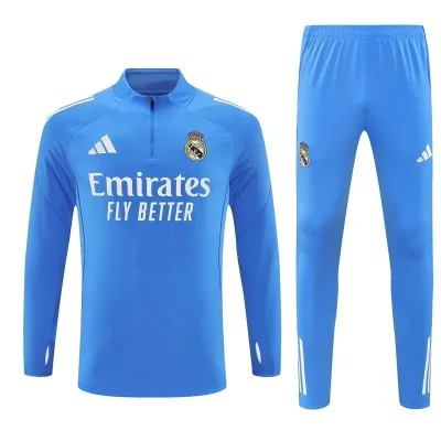Real Madrid Training Kit (Sweatshirt+Pants) Blue 2025/26