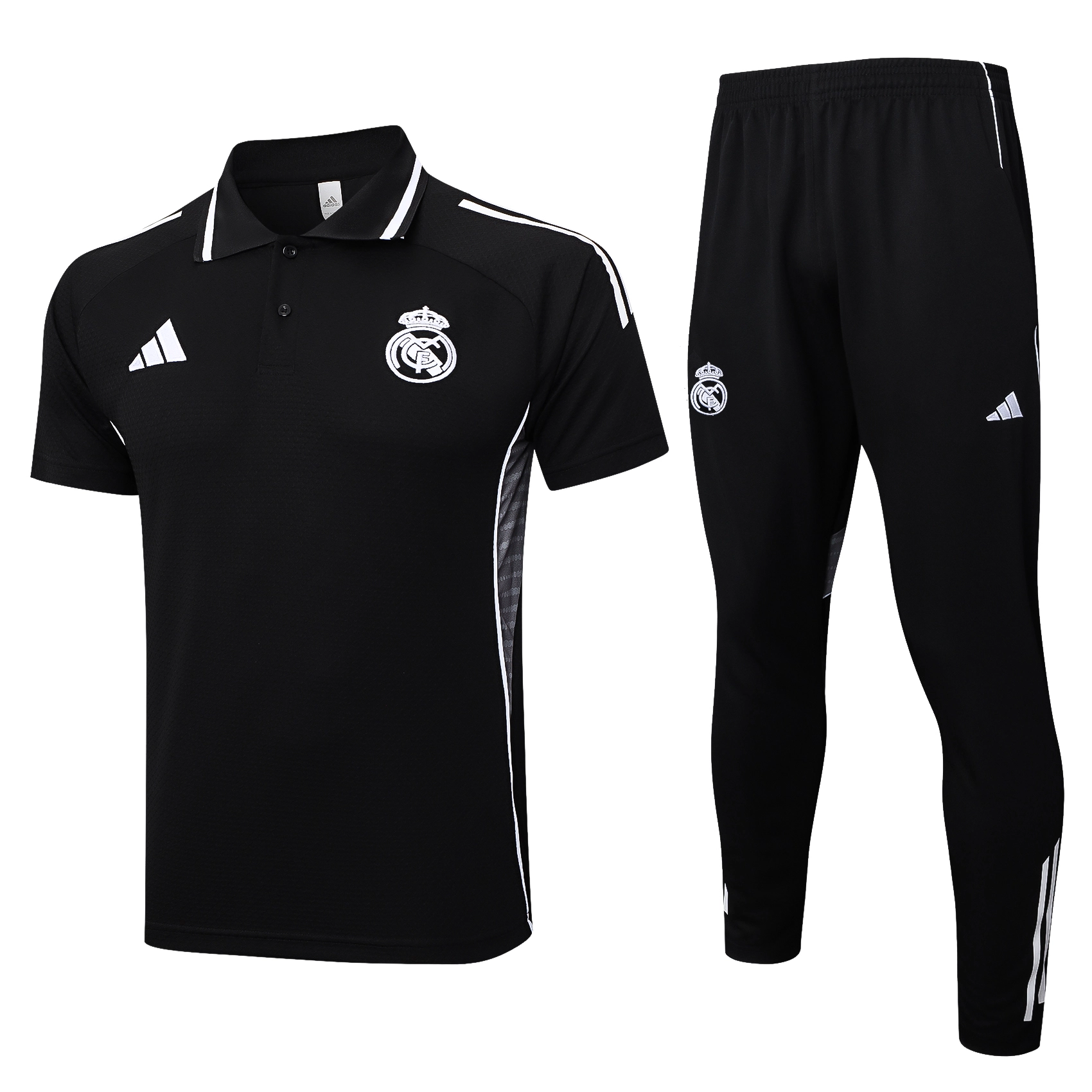 Real Madrid Training Kit (Polo+Pants) Black 2025/26