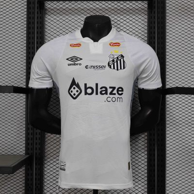 Santos FC Soccer Jersey Home Shirt All Sponsor 2024