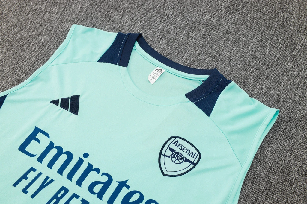 Arsenal Sleeveless Training Kit Green 2024/25 - Image 4