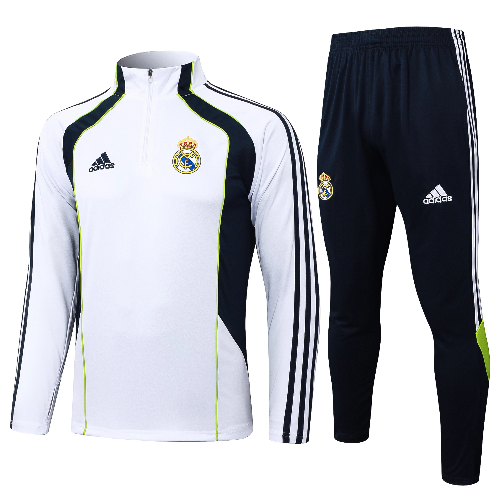 Real Madrid Training Kit (Sweatshirt+Pants) White 2025/26
