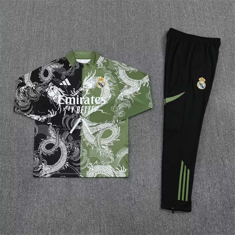 Real Madrid Training Kit (Sweatshirt+Pants) Dragon 2025/26 - Image 3
