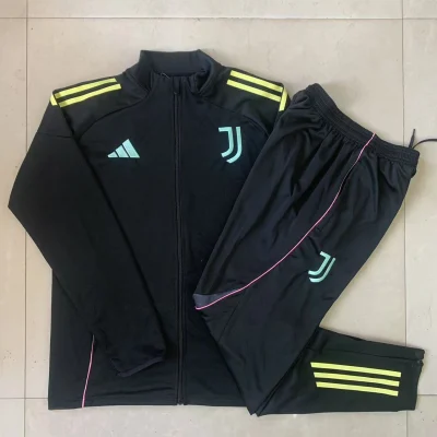 Kids Juventus Training Kit (Jacket+Pants) Black 2025/26