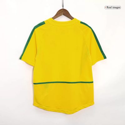 Alternative view of Brazil Retro Jersey Custom Home Soccer Jersey World Cup 2002