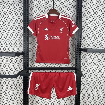 Liverpool Football Jersey Home Kids Kit Jersey+Shorts 2025/26