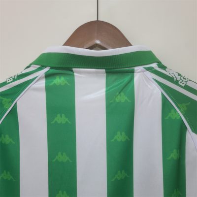 Alternative view of Real Betis Retro Jersey Home Long Sleeve Soccer Shirt 1995/97