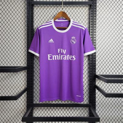 Real Madrid Retro Jersey Away Soccer Shirt 2016/17