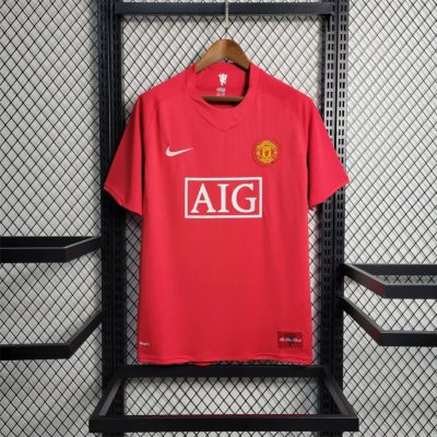 Manchester United Retro Home Football Jersey Shirt 2007/08