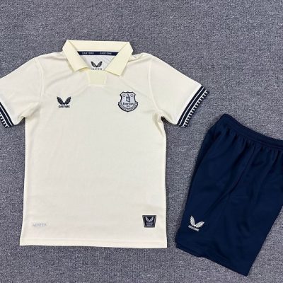 Everton Football Jersey Away Kids Kit Jersey+Shorts 2025/26