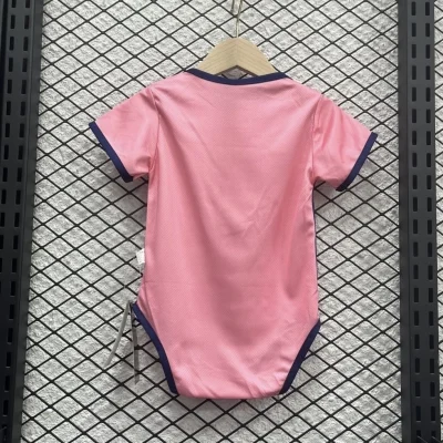 Alternative view of Barcelona Soccer Jersey Pink Baby Uniform 2025/26
