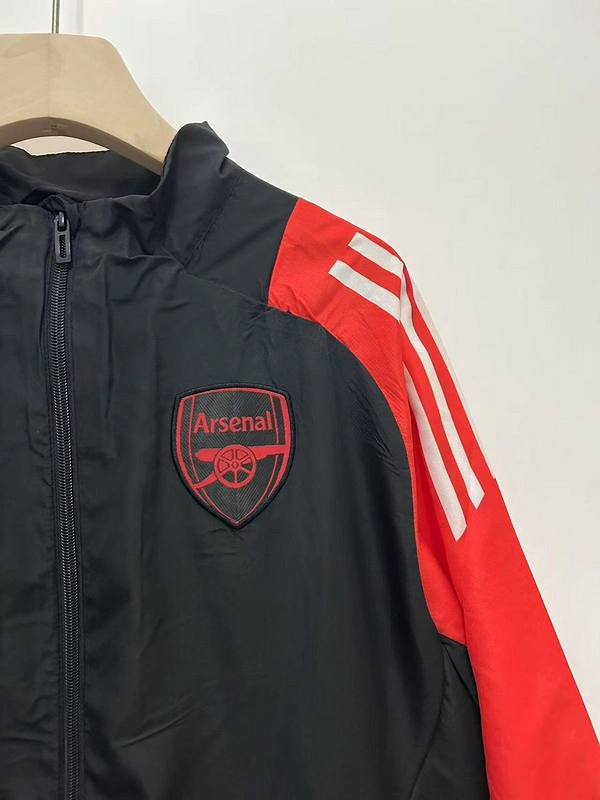 Arsenal Windbreaker Jacket Black 2025/26 - Image 6
