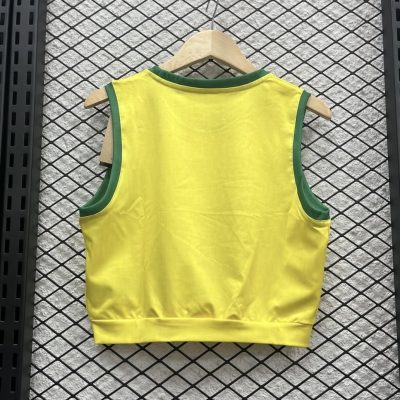 Alternative view of Brazil Soccer Jersey Home Women's Vest 2025