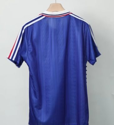 Alternative view of France Retro Soccer Jersey Home Custom Shirt World Cup 1994