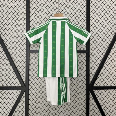 Alternative view of Real Betis Retro Jersey Home Kids Kit Jersey+Shorts 1995/97