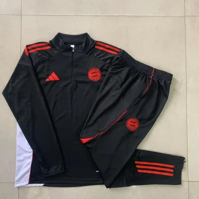 Alternative view of Kids Bayern Munich Training Kit (Sweatshirt+Pants) Black 2025/26