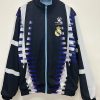 Real Madrid Retro Reversible Double-Sides Windbreaker Jacket White 1997-98