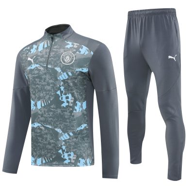 Manchester City Training Kit (Sweatshirt+Pants) Grey 2025/26 - Player Version