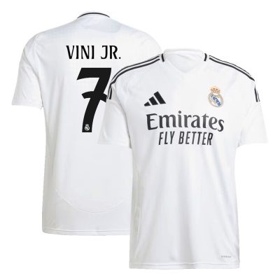 VINI JR. #7 Real Madrid Soccer Jersey Home Custom Shirt 2024/25
