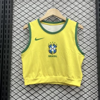 Brazil Soccer Jersey Home Women's Vest 2025