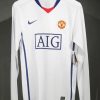 Manchester United Retro  Away Long Sleeve Football Jersey Shirt 2008/09
