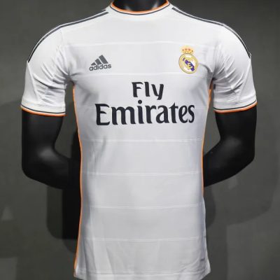 Real Madrid Retro Jersey Home Soccer Shirt 2013/14