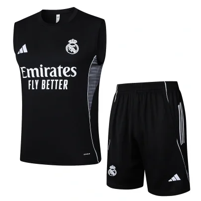 Real Madrid Sleeveless Training Kit Black 2025/26