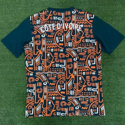 Alternative view of Côte d'Ivoire Soccer Jersey Training Custom Shirt 2025