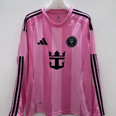 Inter Miami Soccer Jersey Home Long Sleeve Custom Shirt 2025
