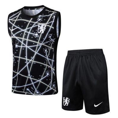 Chelsea Sleeveless Training Kit White&Black 2025/26