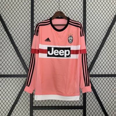Juventus Retro Soccer Jersey Away Long Sleeve Custom Shirt 2015-16