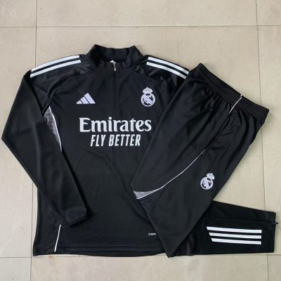 Alternative view of Kids Real Madrid Training Kit (Sweatshirt+Pants) Black 2025/26